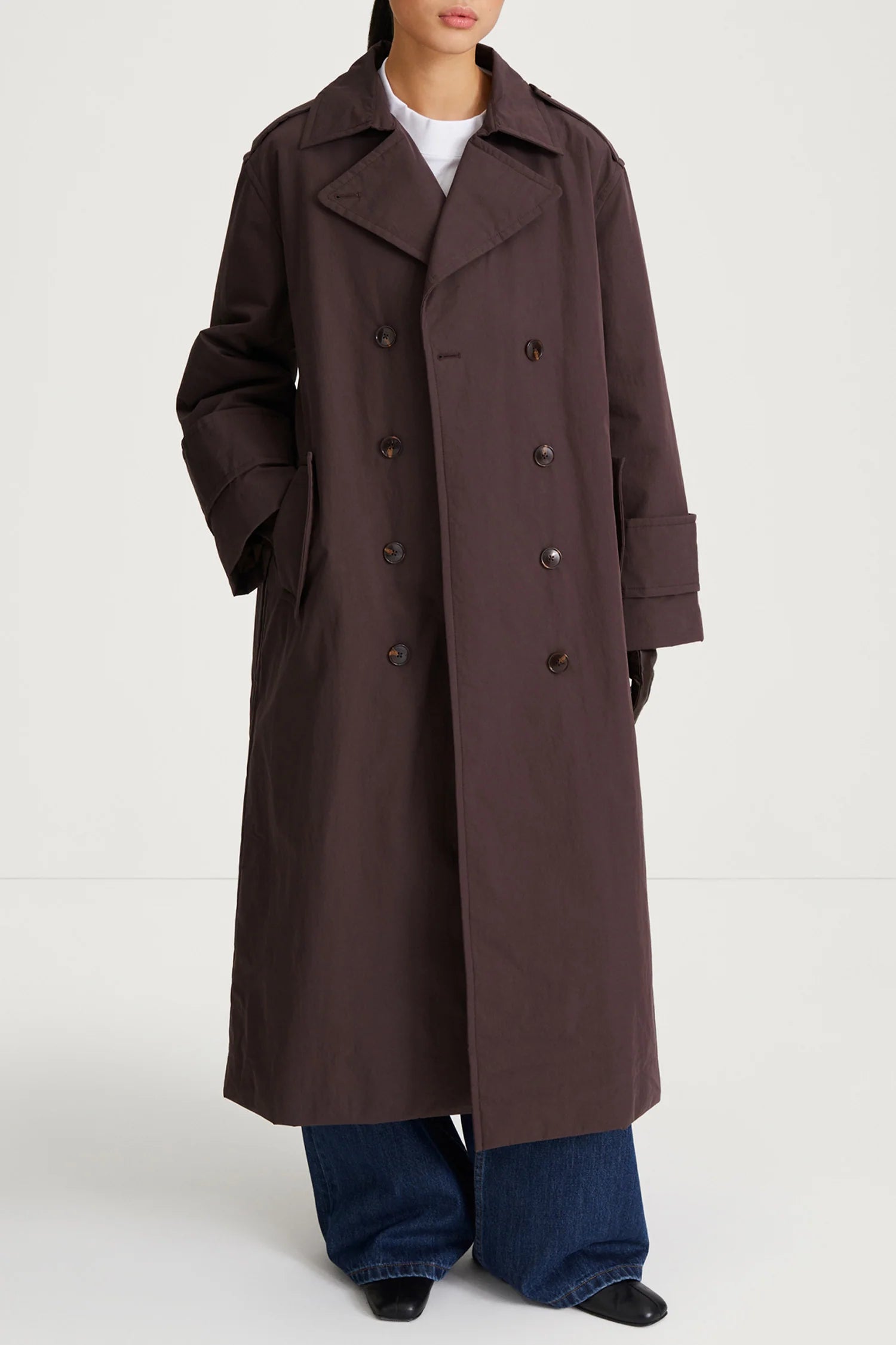 Stylein Sandra Padded Trench Coffee - Mojo Independent Store