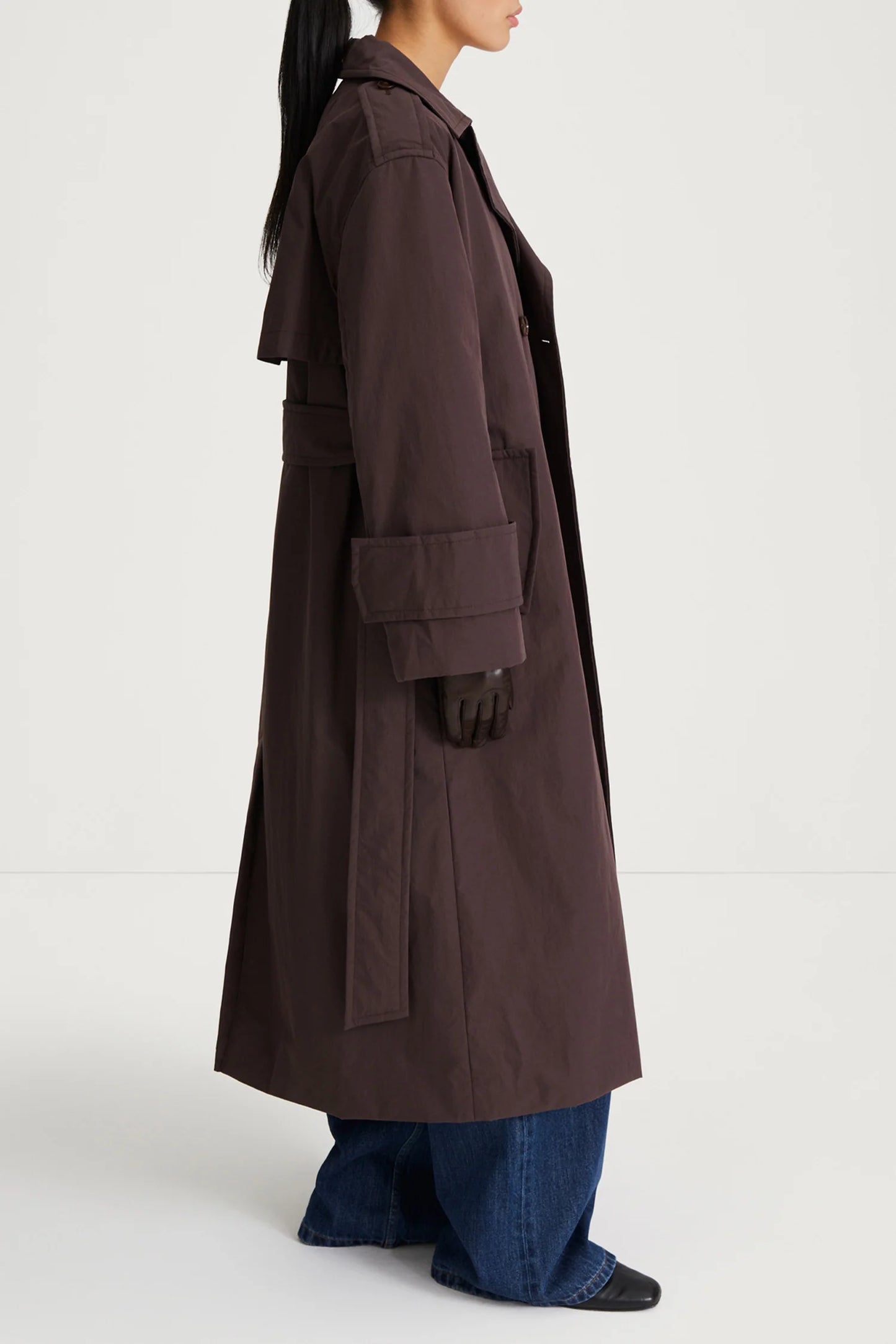 Stylein Sandra Padded Trench Coffee - Mojo Independent Store