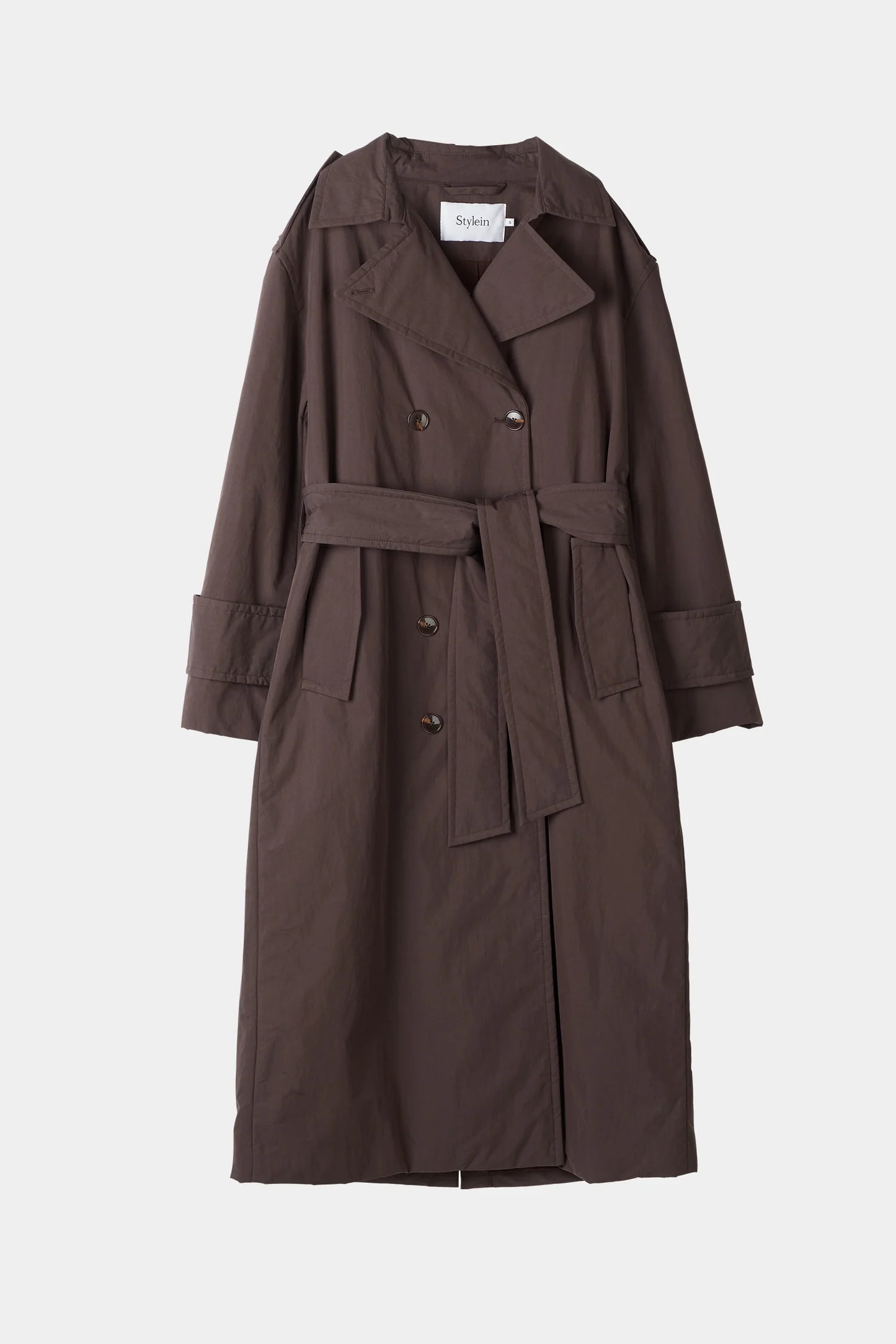 Stylein Sandra Padded Trench Coffee - Mojo Independent Store