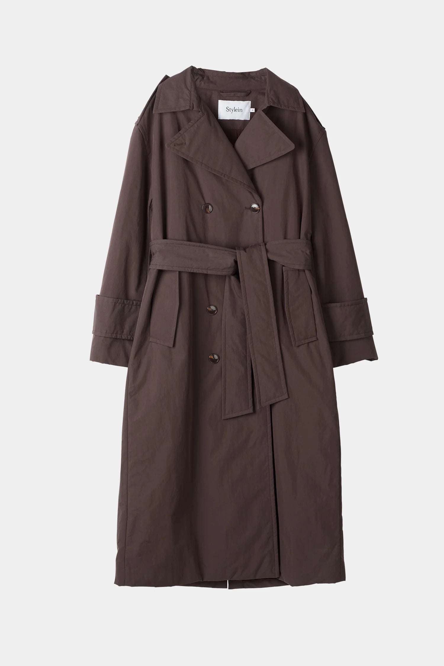 Stylein Sandra Padded Trench Coffee - Mojo Independent Store