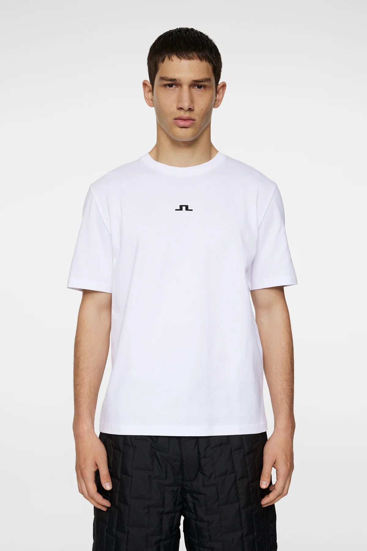 J.Lindeberg Parcie Logo Tee White - Mojo Independent Store