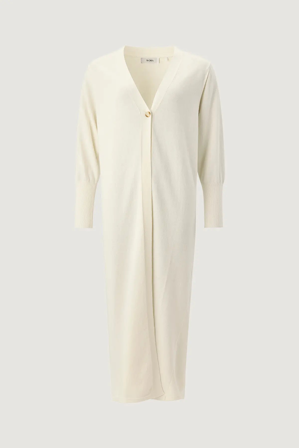 Àvora Cashmere Blend Long Cardigan Offwhite