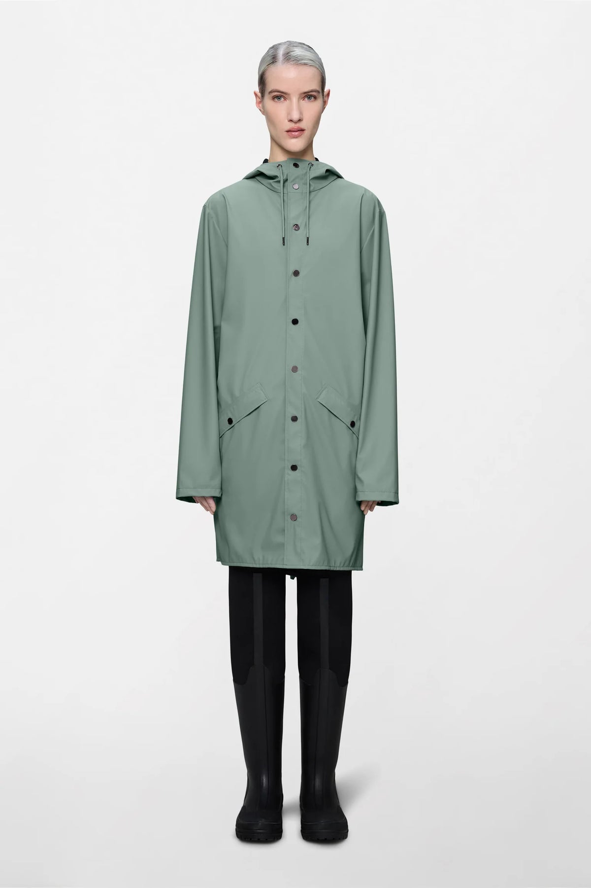 Rains Long Jacket Sage