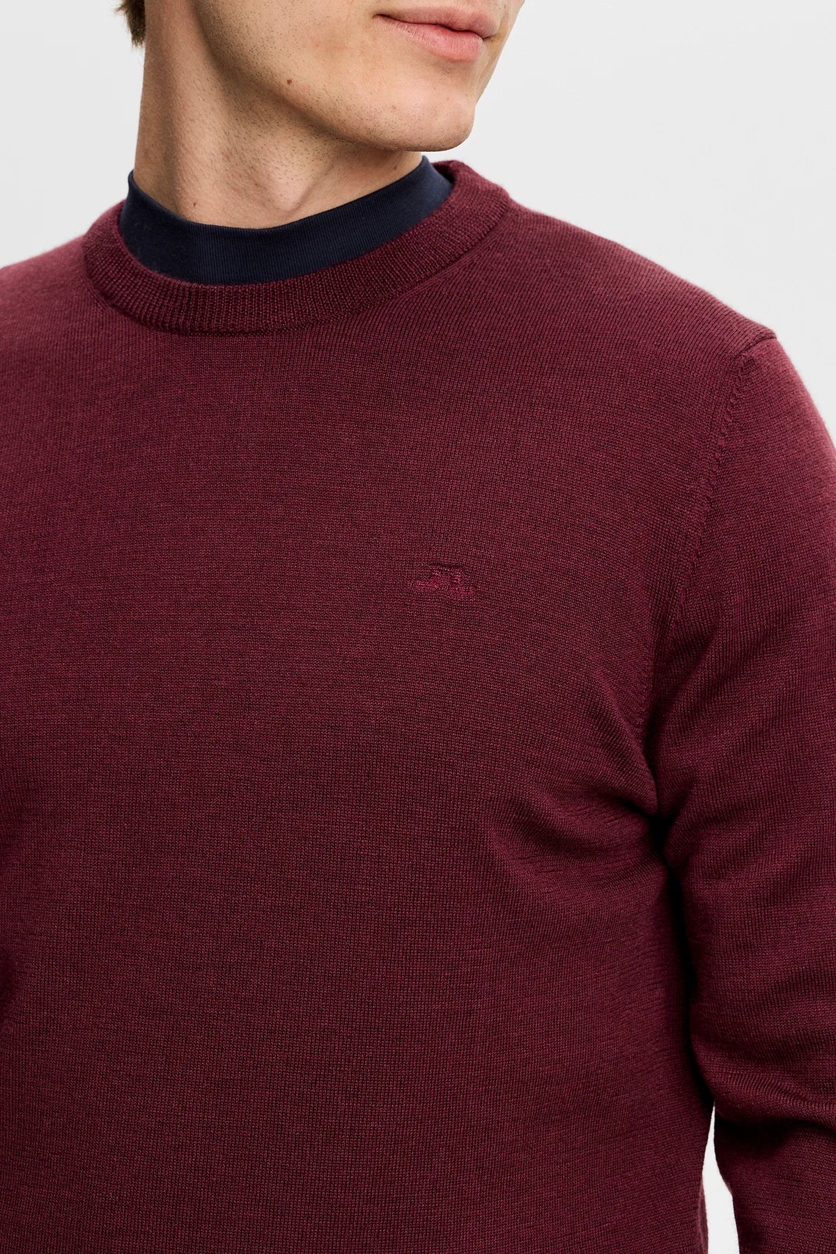 J.Lindeberg Keane Merino Crew Neck Winetasting
