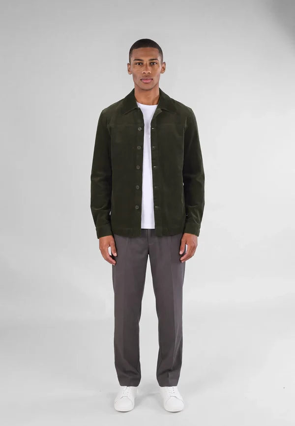Ciszere Dylan Cord Overshirt Green