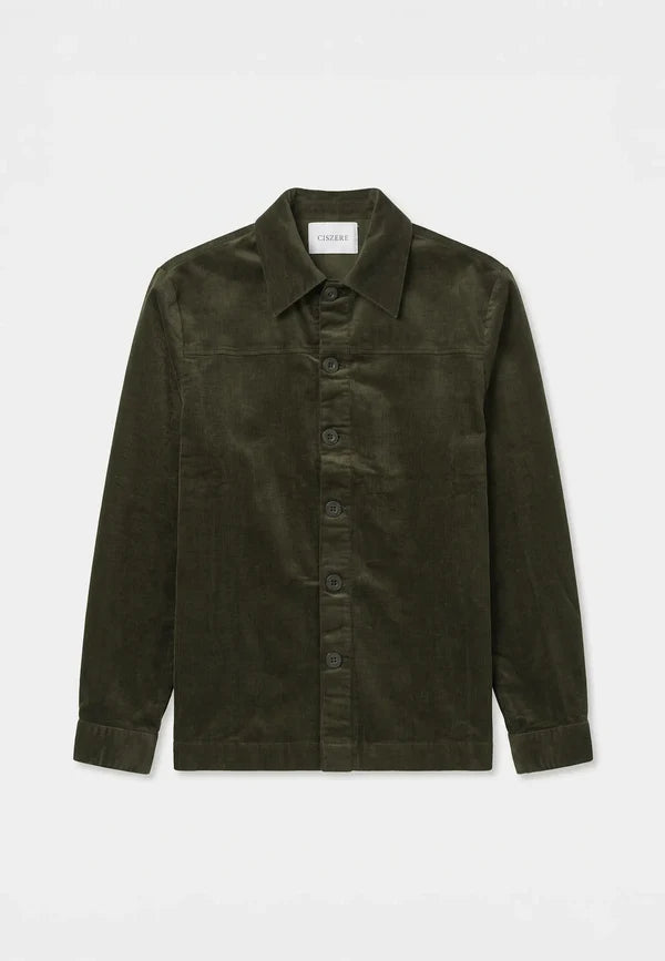 Ciszere Dylan Cord Overshirt Green