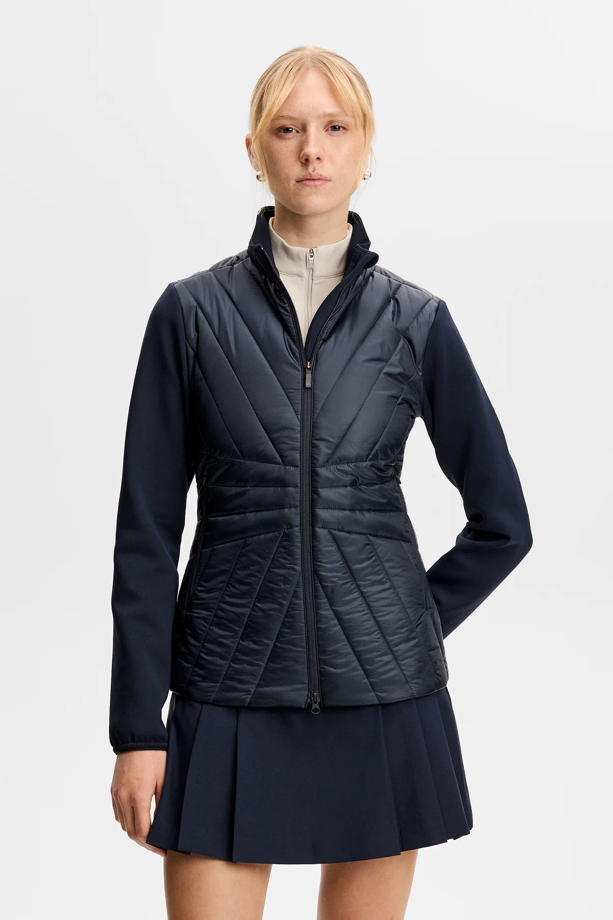 J.Lindeberg Holma Quilt Hybrid Jacket JL Navy