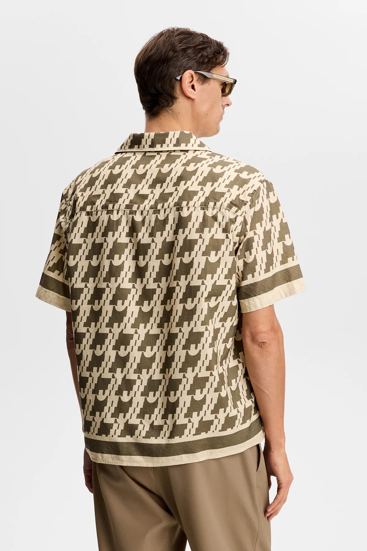 J.Lindeberg Ellis Border Resort Shirt Glitch Kamalata - Mojo Independent Store