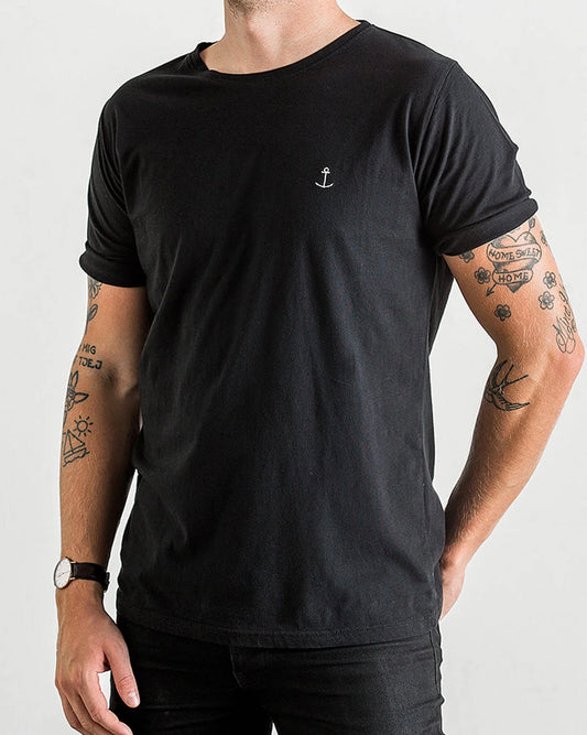The Blue Uniform Embo Tee Black