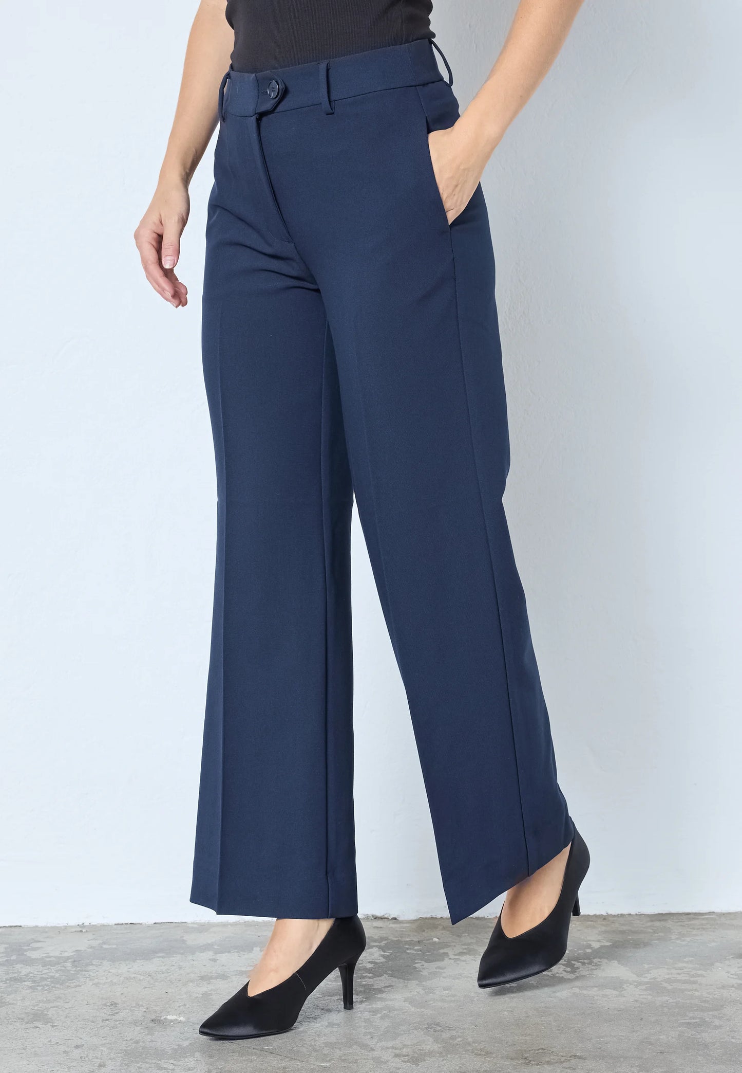 Co'Couture Vola Wide Pant Navy