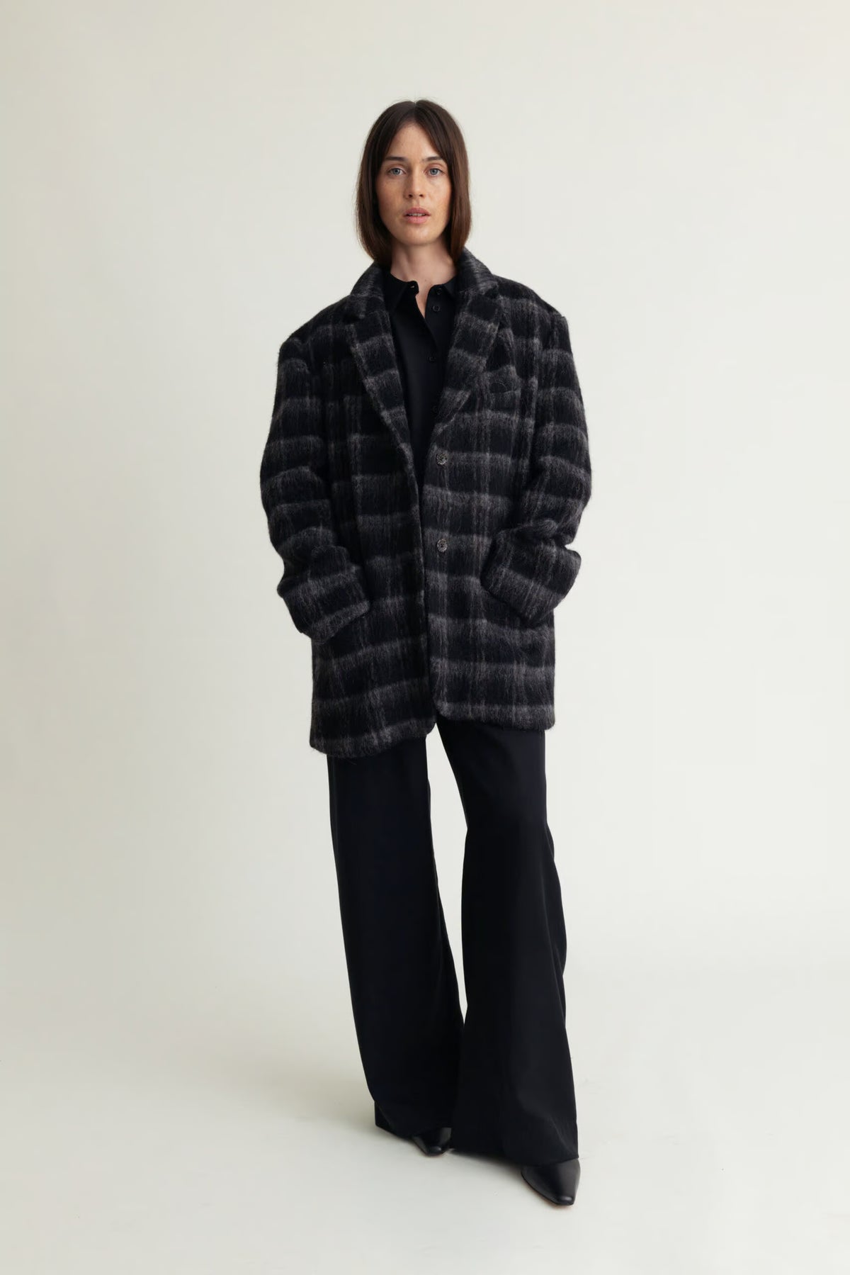 A Part of the Art Form Blazer Hairy Check Black Check - Mojo Independent Store
