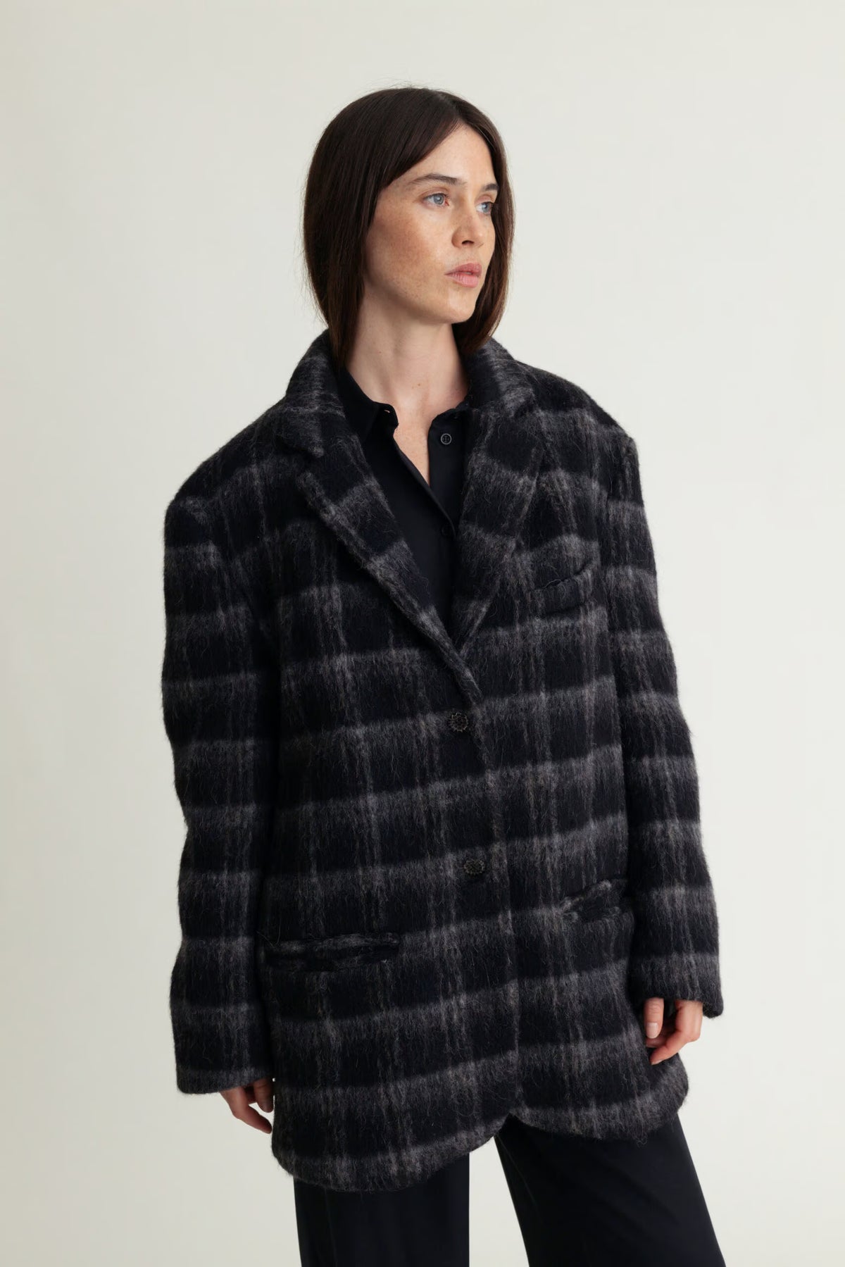 A Part of the Art Form Blazer Hairy Check Black Check - Mojo Independent Store