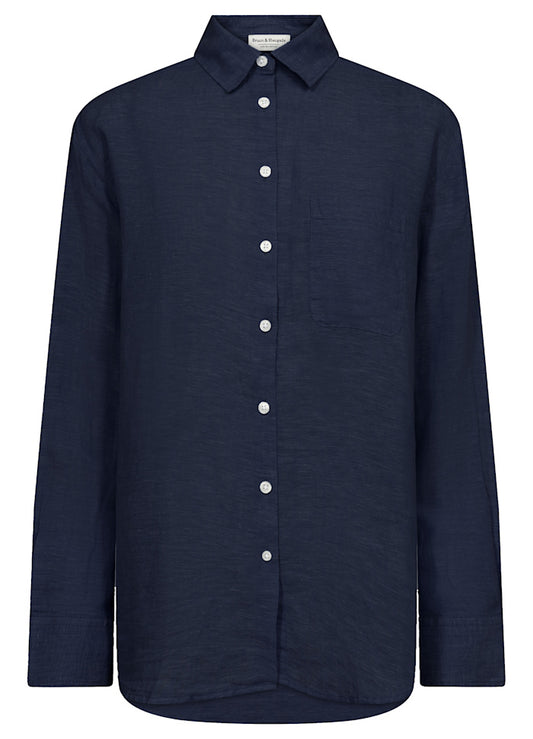 Bruun & Stengade Aglaia Regular Fit Shirt Navy