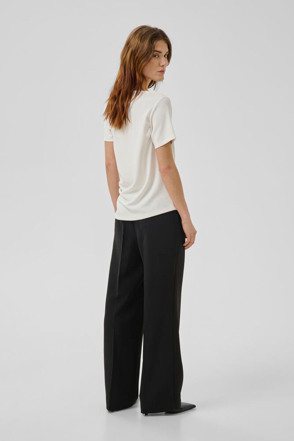 My Essential Wardrobe Helle Asymmetric Tee White - Mojo Independent Store