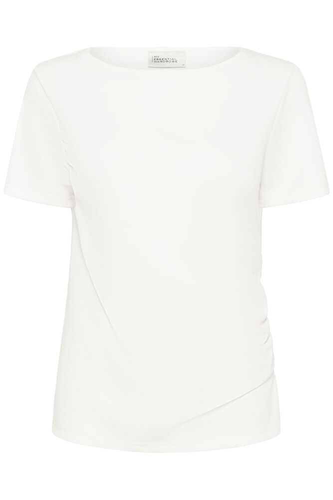My Essential Wardrobe Helle Asymmetric Tee White - Mojo Independent Store