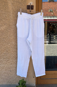 The Blue Uniform Lasse Linen Pant White