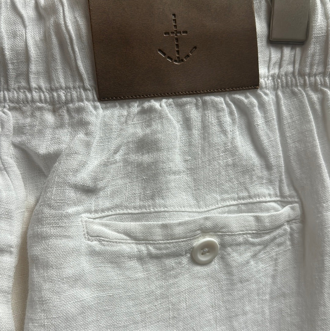 The Blue Uniform Lasse Linen Pant White