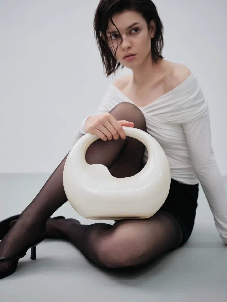 Gaston Luga Billie Bag Pearl White