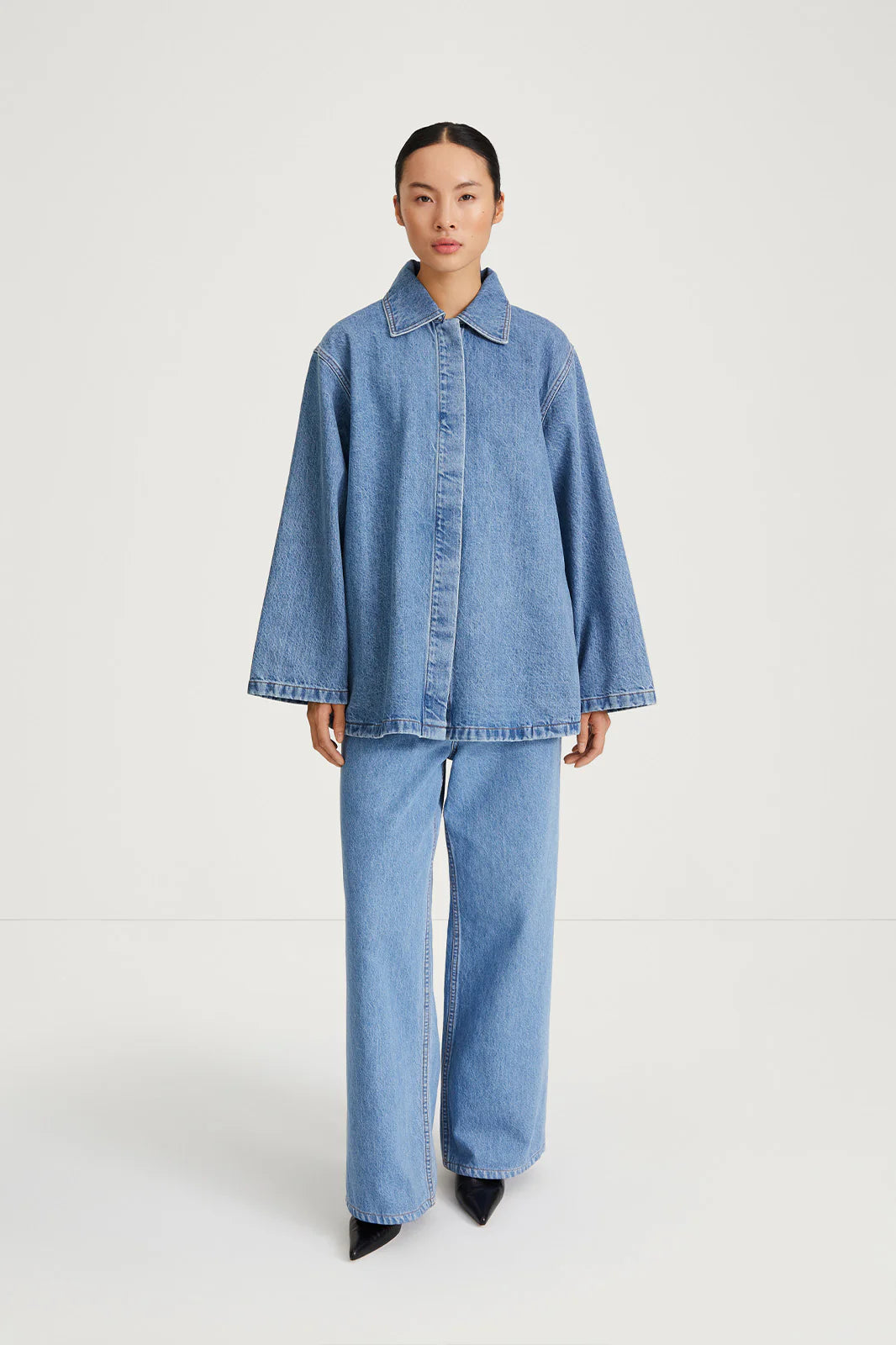 Stylein Karen Denim Jacket Vintage Blue - Mojo Independent Store