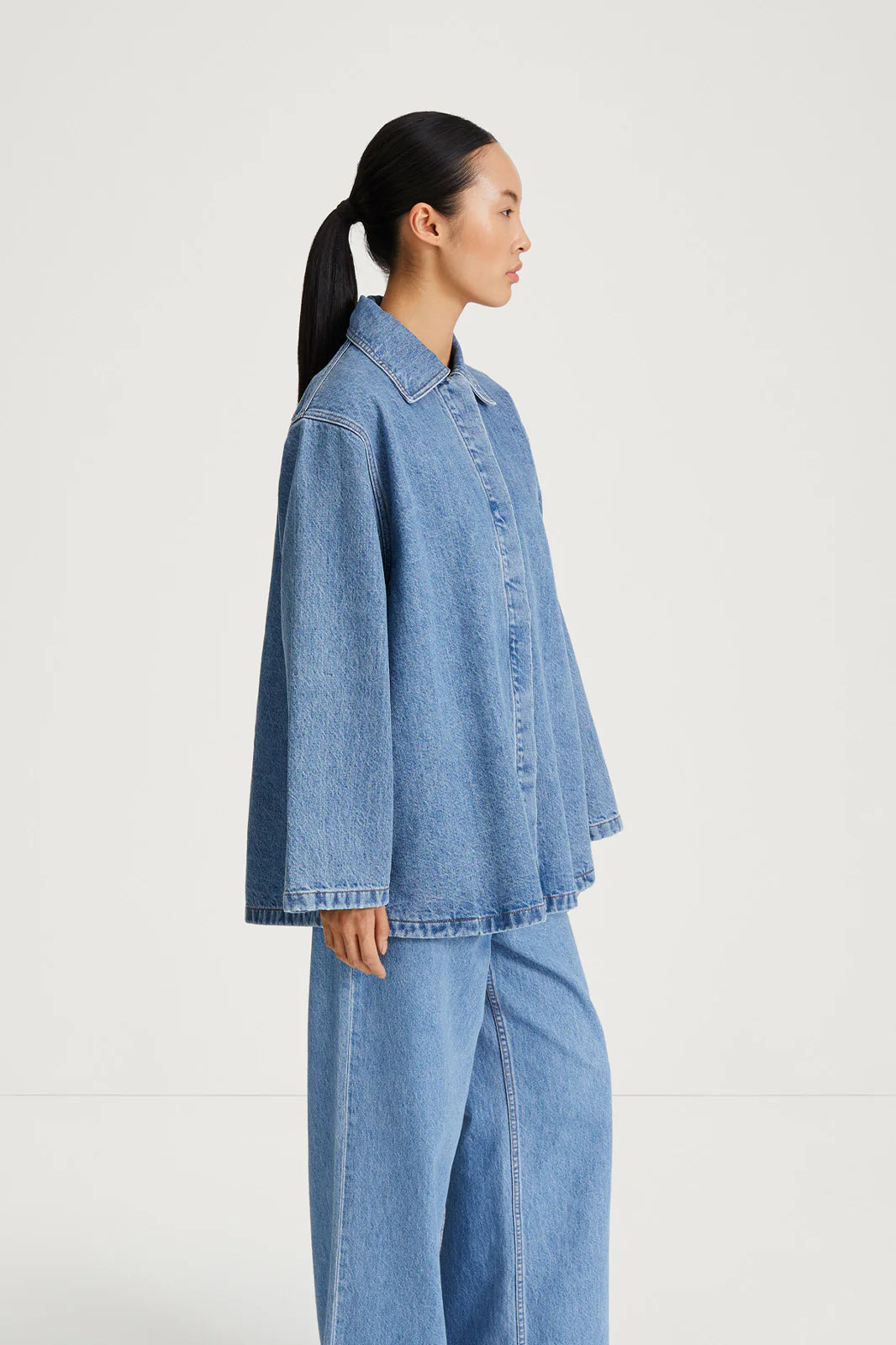 Stylein Karen Denim Jacket Vintage Blue - Mojo Independent Store
