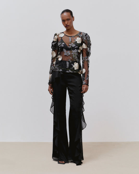 Ida Sjöstedt Maxine Top Grey Floral