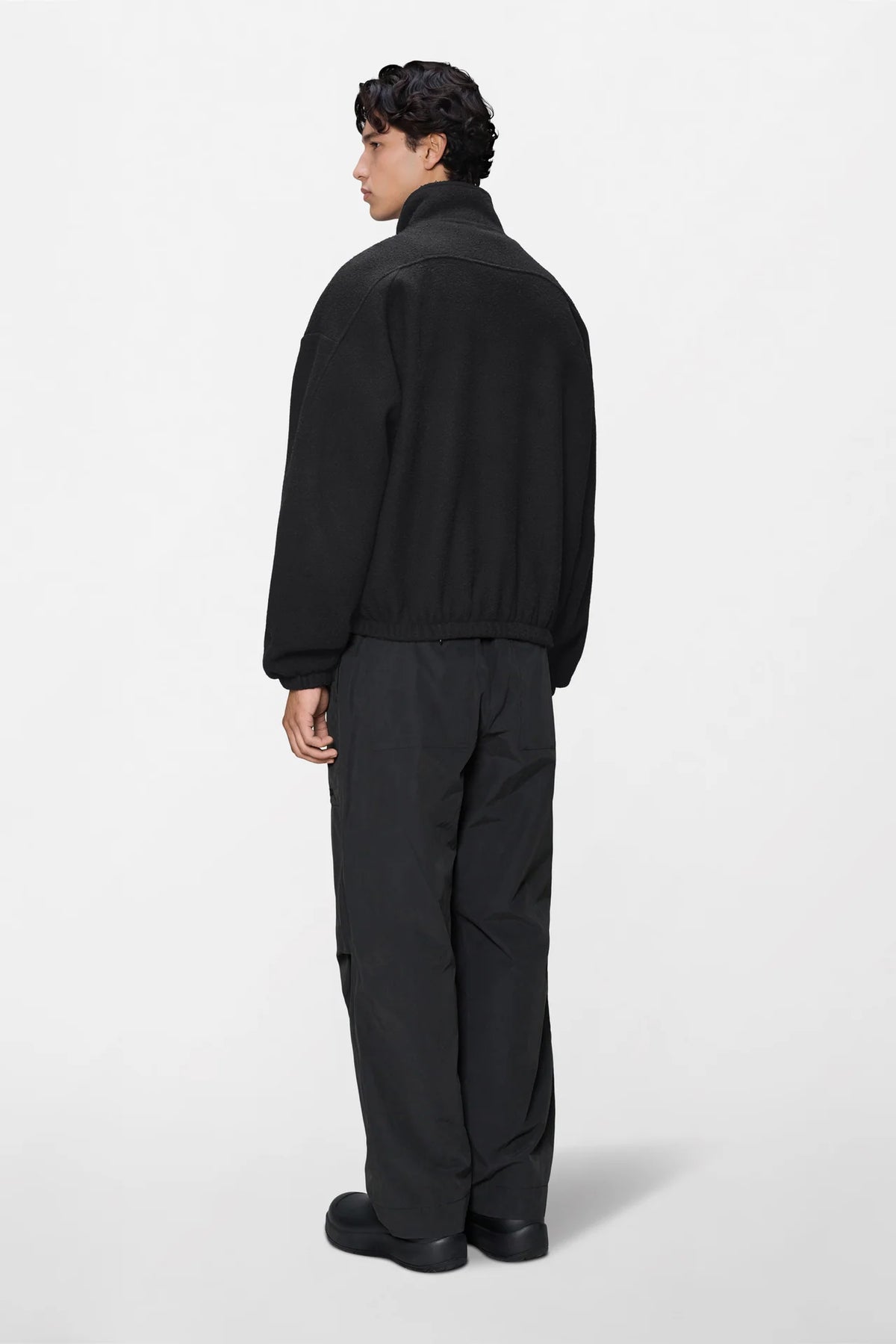 Rains Fleece Zip Jacket Black