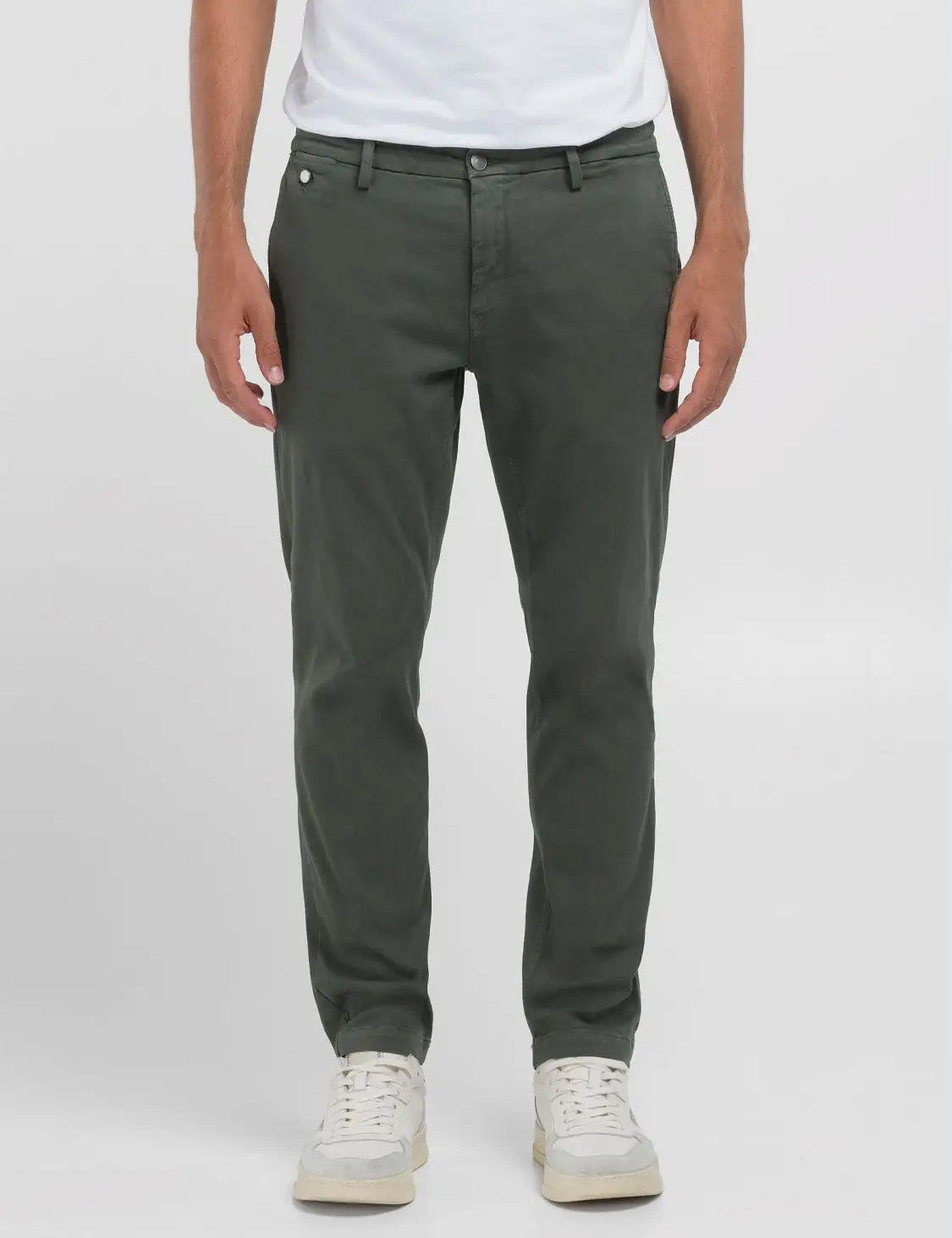 Replay Benni Hyperflex Regular Fit Chino Military Green