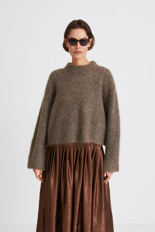 Stylein Niclas Short Sweater Brown