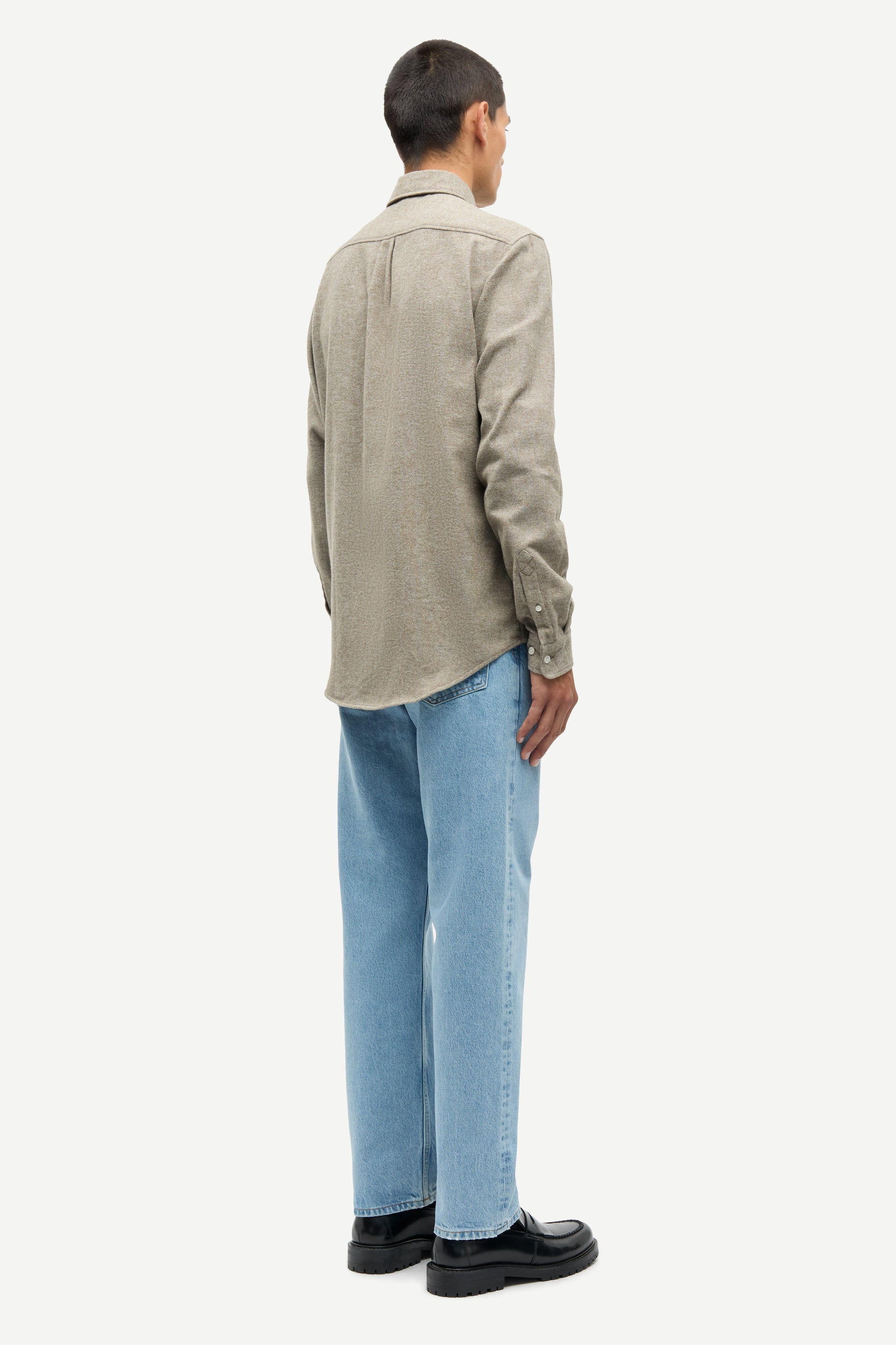 Samsøe Samsøe Liam NF Shirt Dark Olive Mel - Mojo Independent Store