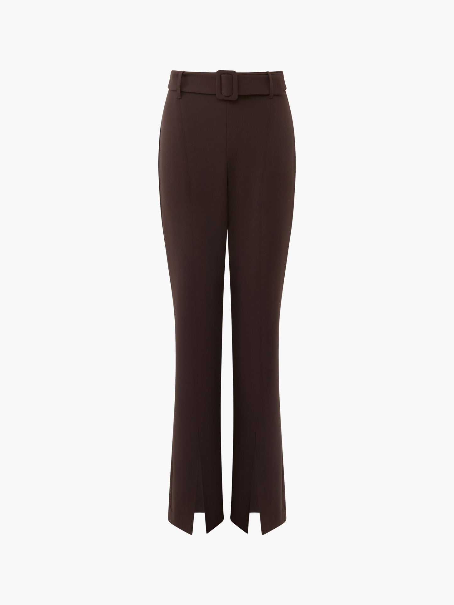 French Connection Whisper Front Split Trouser Chocolate Ganache