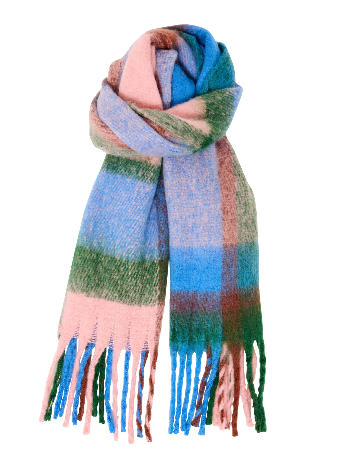French Connection Super Soft Check Scarf Multi