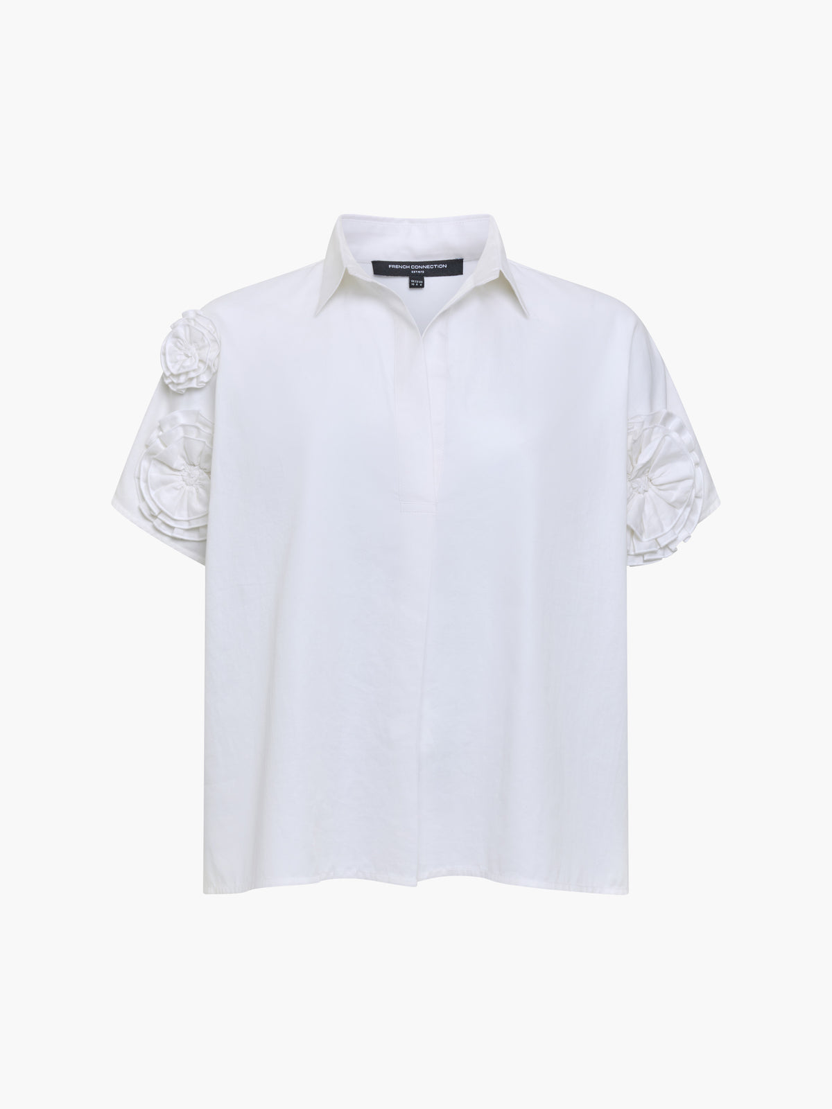 French Connection Sindey Cotton 3D Shirt Winter White