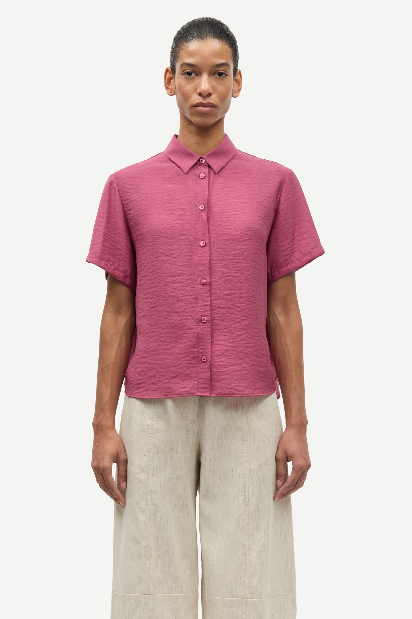 Samsøe Samsøe Saminna SS Shirt Dry Rose - Mojo Independent Store