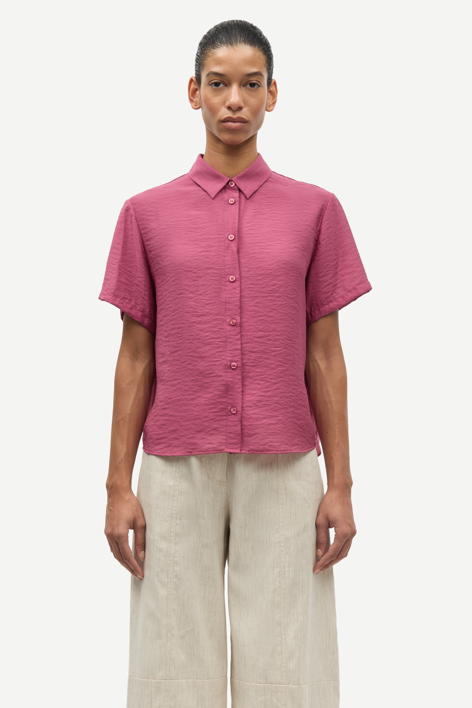 Samsøe Samsøe Saminna SS Shirt Dry Rose - Mojo Independent Store