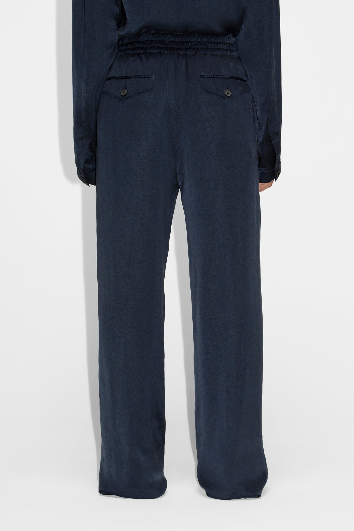 Hope Wind Elastic Trousers Dark Blue