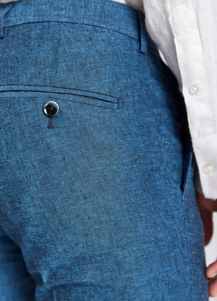 Bruun & Stengade Sibillini Classic Fit Pants Blue - Mojo Independent Store