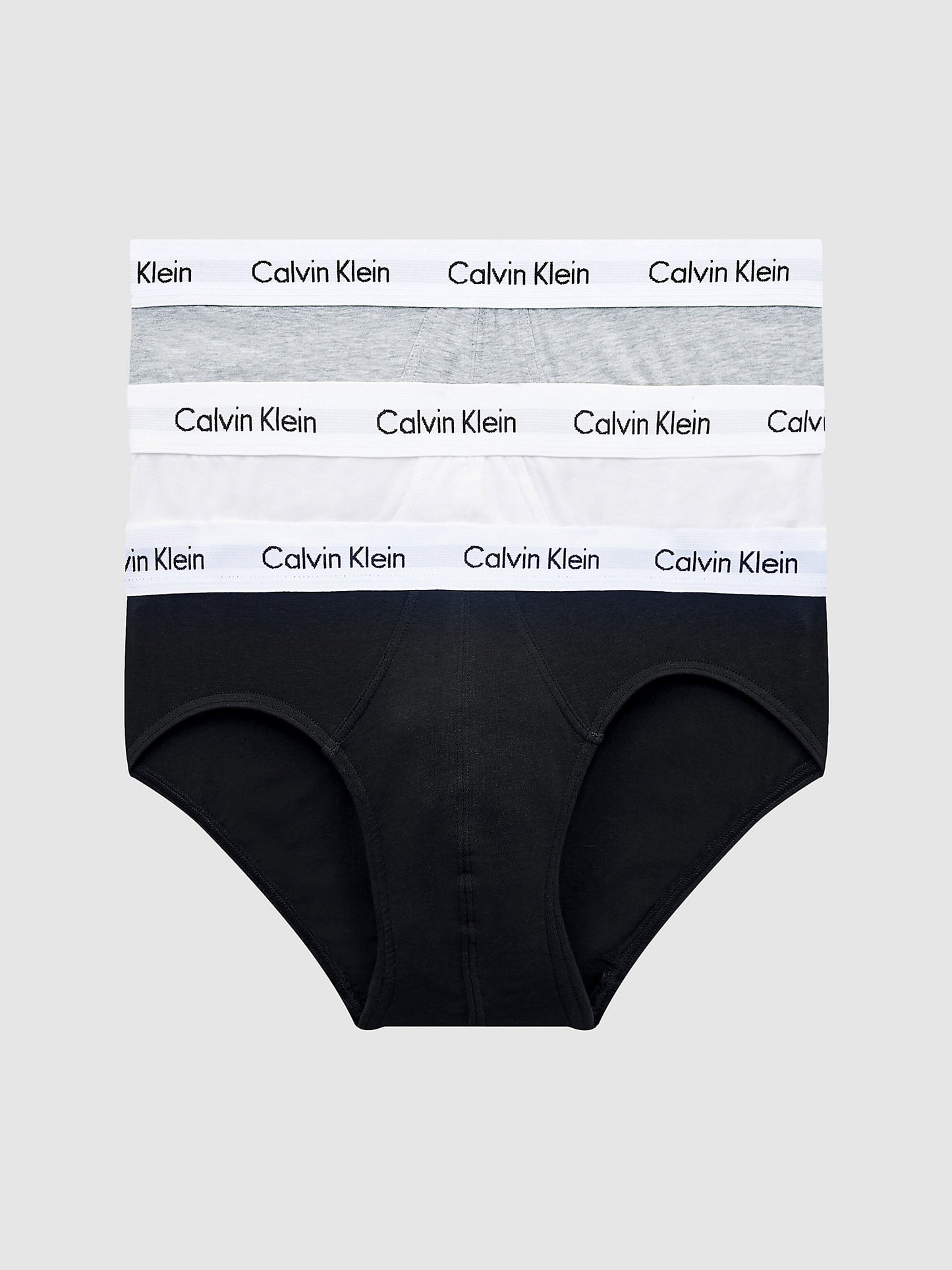 Calvin Klein 3 pack Hip Briefs White/Black/Grey Heather