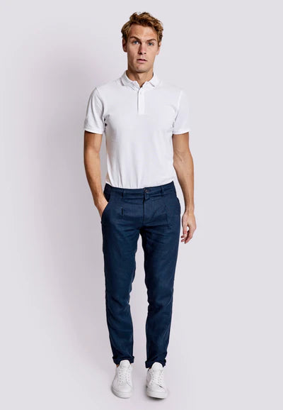 Bruun & Stengade Enrique Regular Fit Chinos Navy