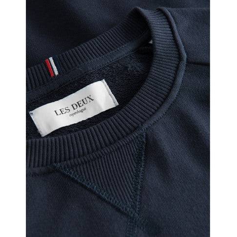 Les Deux Norregaard Sweatshirt Dark Navy/Orange