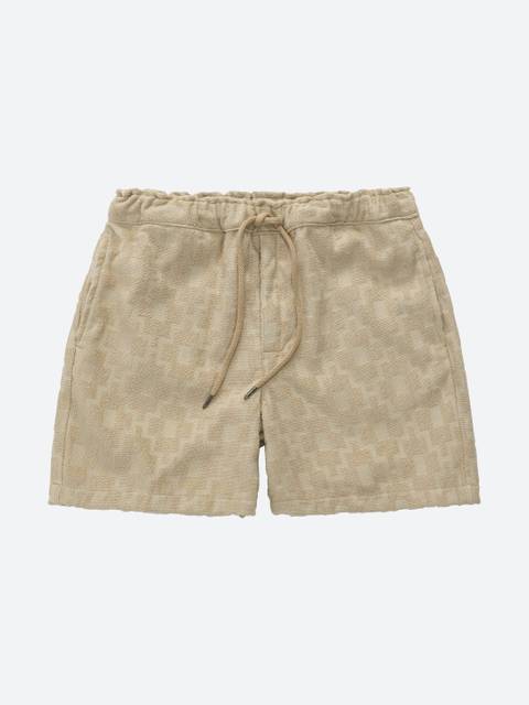 Oas Beige Machu Terry Shorts