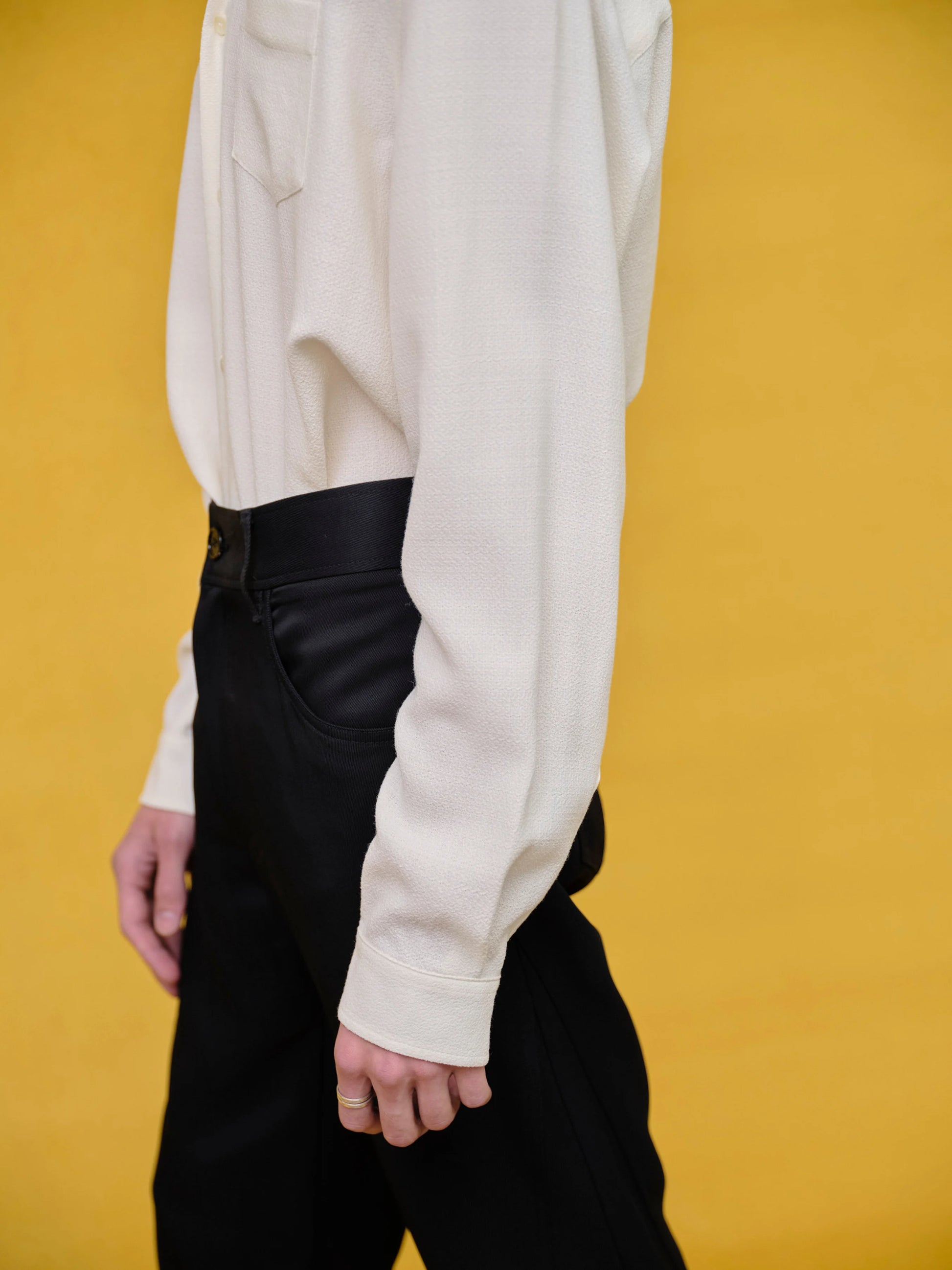 Séfr Hampus Shirt Wool Off White - Mojo Independent Store