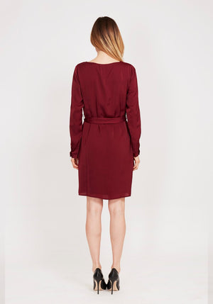 Dry Lake Kate Dress Ruby Wine - Mojo Independent Store