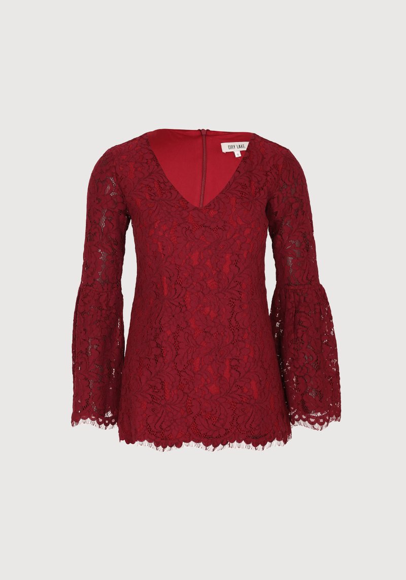 Dry Lake Enya Top Ruby Wine Lace - Mojo Independent Store