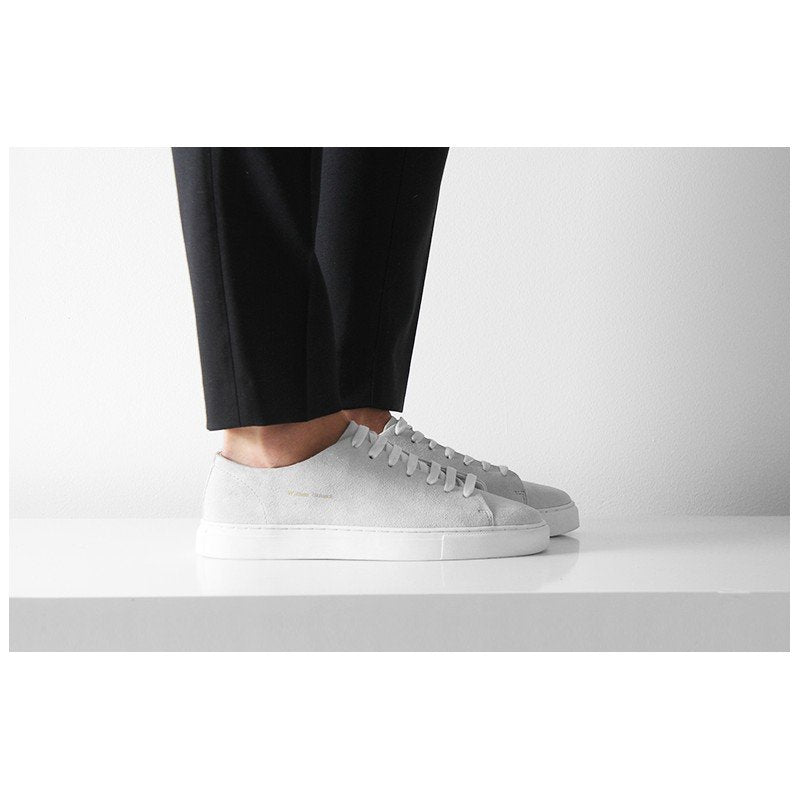 William Strouch Classic Suede Sneakers Off White - Mojo Independent Store