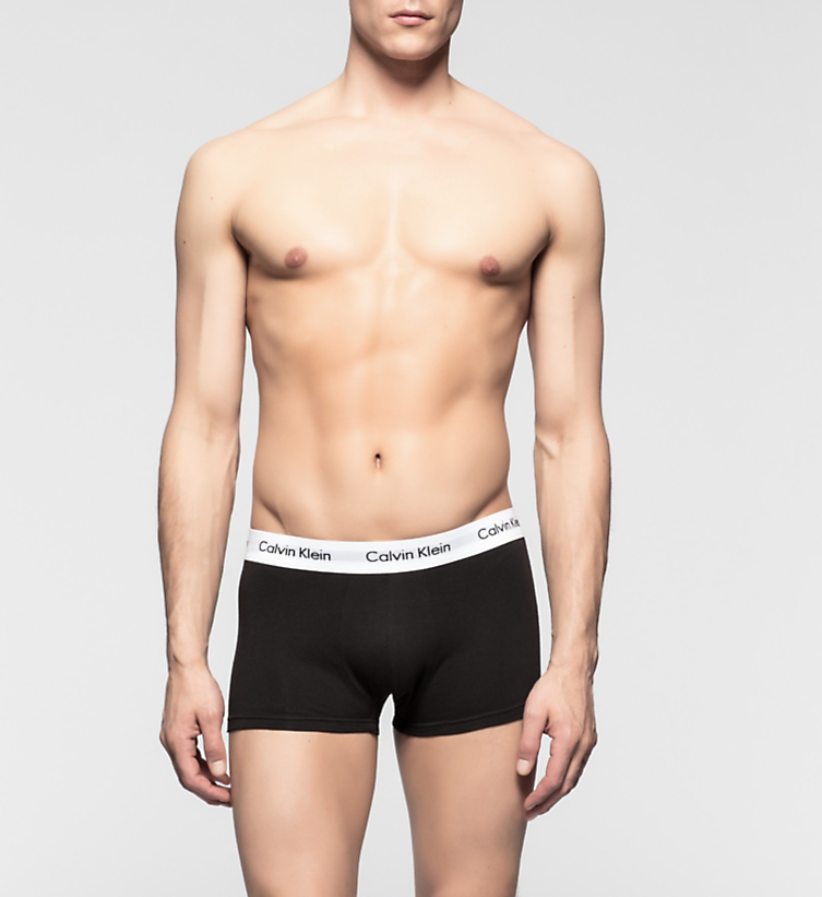 Calvin Klein Cotton Stretch 3-pack Boxer Low Rise Trunk white/grey/black - Mojo Independent Store