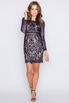 Dry Lake Nix Dress Navy Lace - Mojo Independent Store