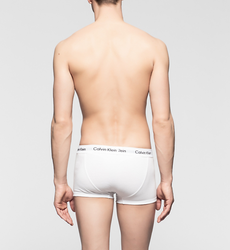 Calvin Klein Cotton Stretch 3-pack Boxer Low Rise Trunk white/grey/black - Mojo Independent Store