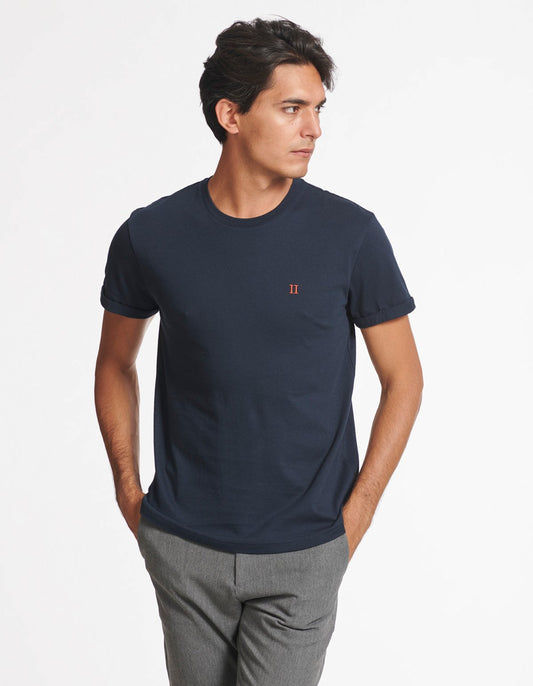 Les Deux Norregaard T-shirt Navy - Mojo Independent Store