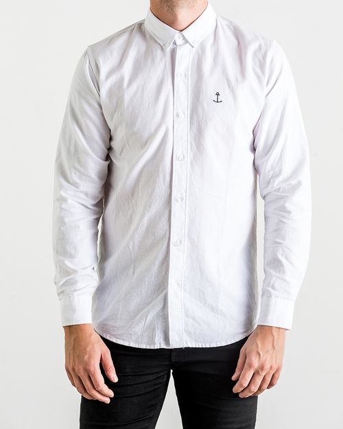 The Blue Uniform Herrman Shirt white - Mojo Independent Store