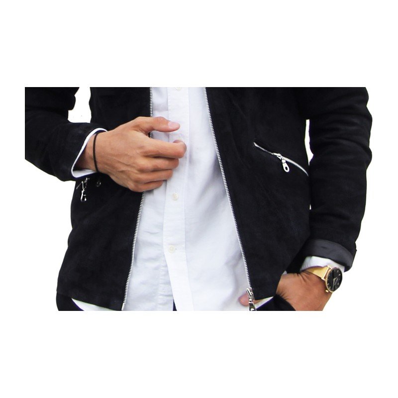 William Strouch Suede Jacket Black - Mojo Independent Store